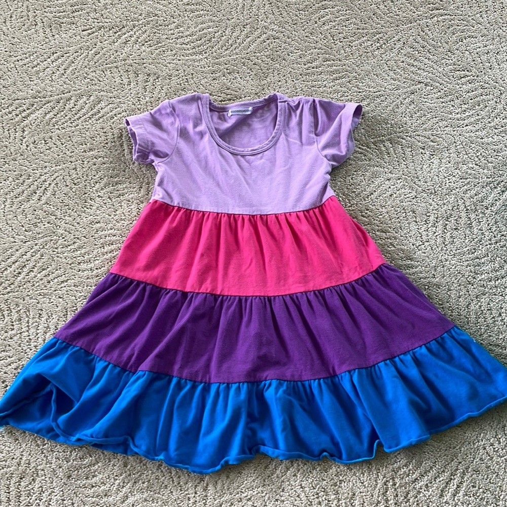 Short Sleeve Tiered Dress